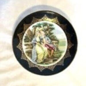 VTG! REGENCY BONE CHINA Signed Decorative Porcelain Plate ~ Made in England